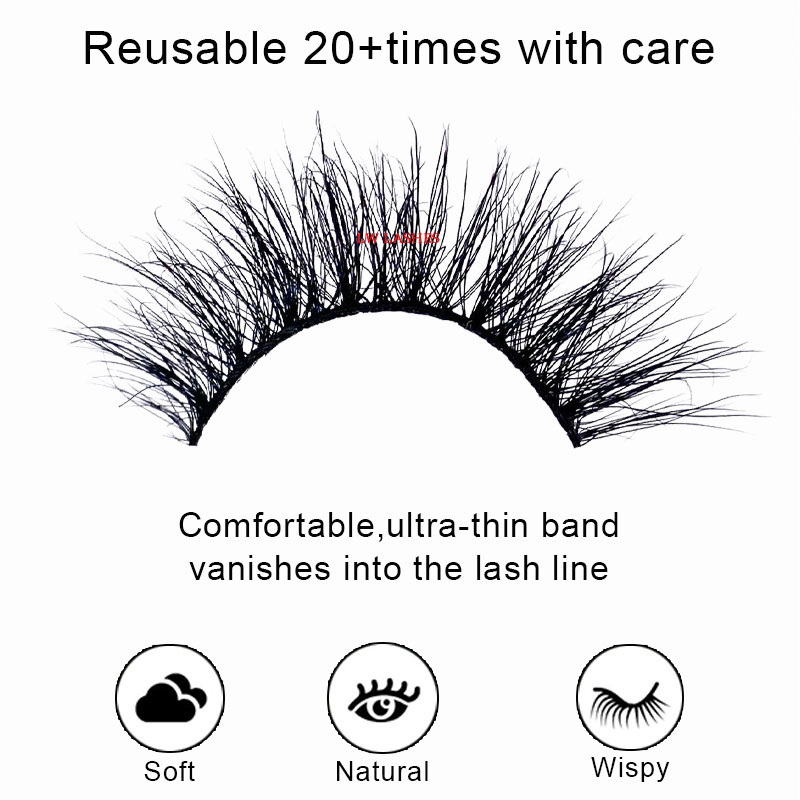 LW003（18mm 3D Mink Lashes）